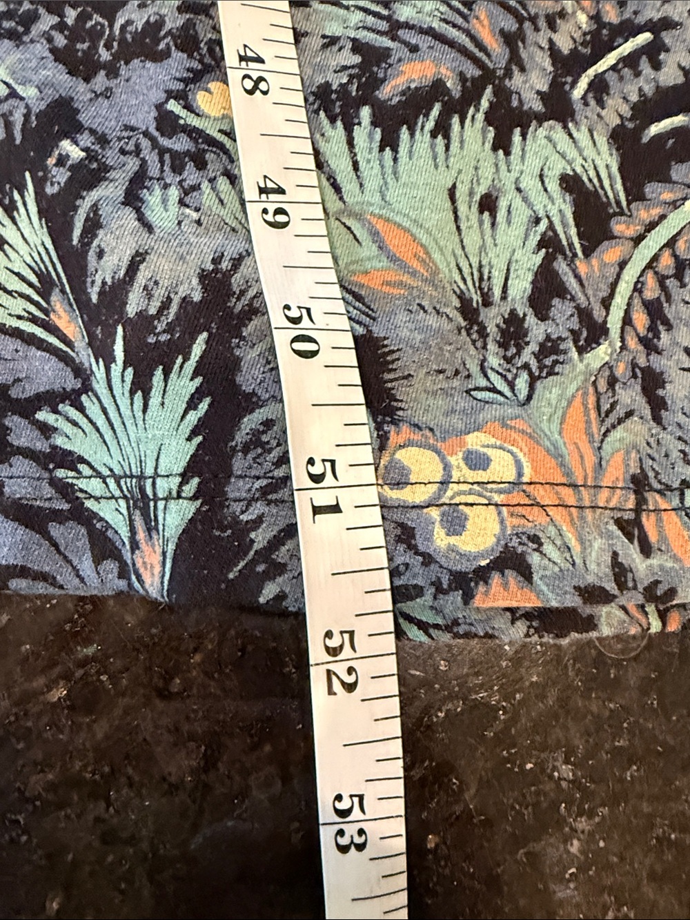 Peruvian Connection Blue Floral Pima Cotton Pullover Maxi Dress Size XS - Picture 10 of 11